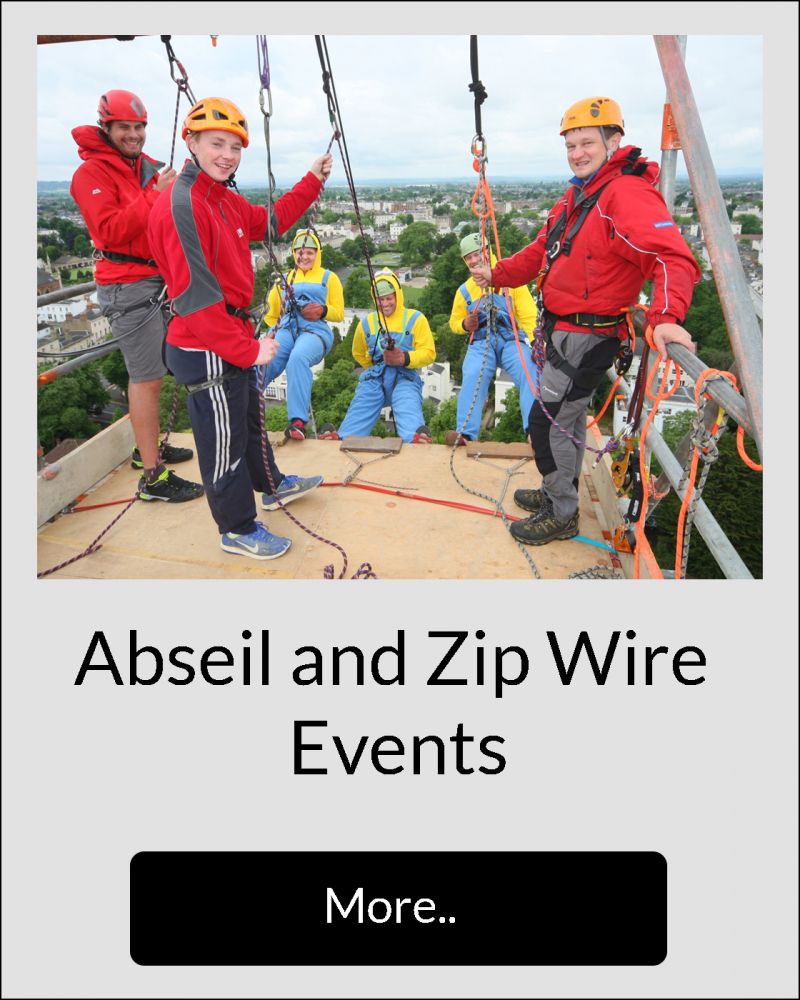 Abseil and Zip Wire Events